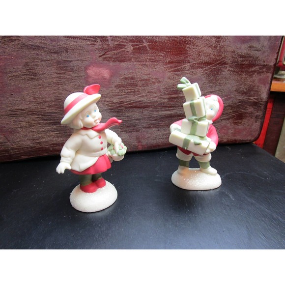 Dept 56 Holly Lane Christmas figurines Dept 56 x 2 original packaging - Picture 2 of 12